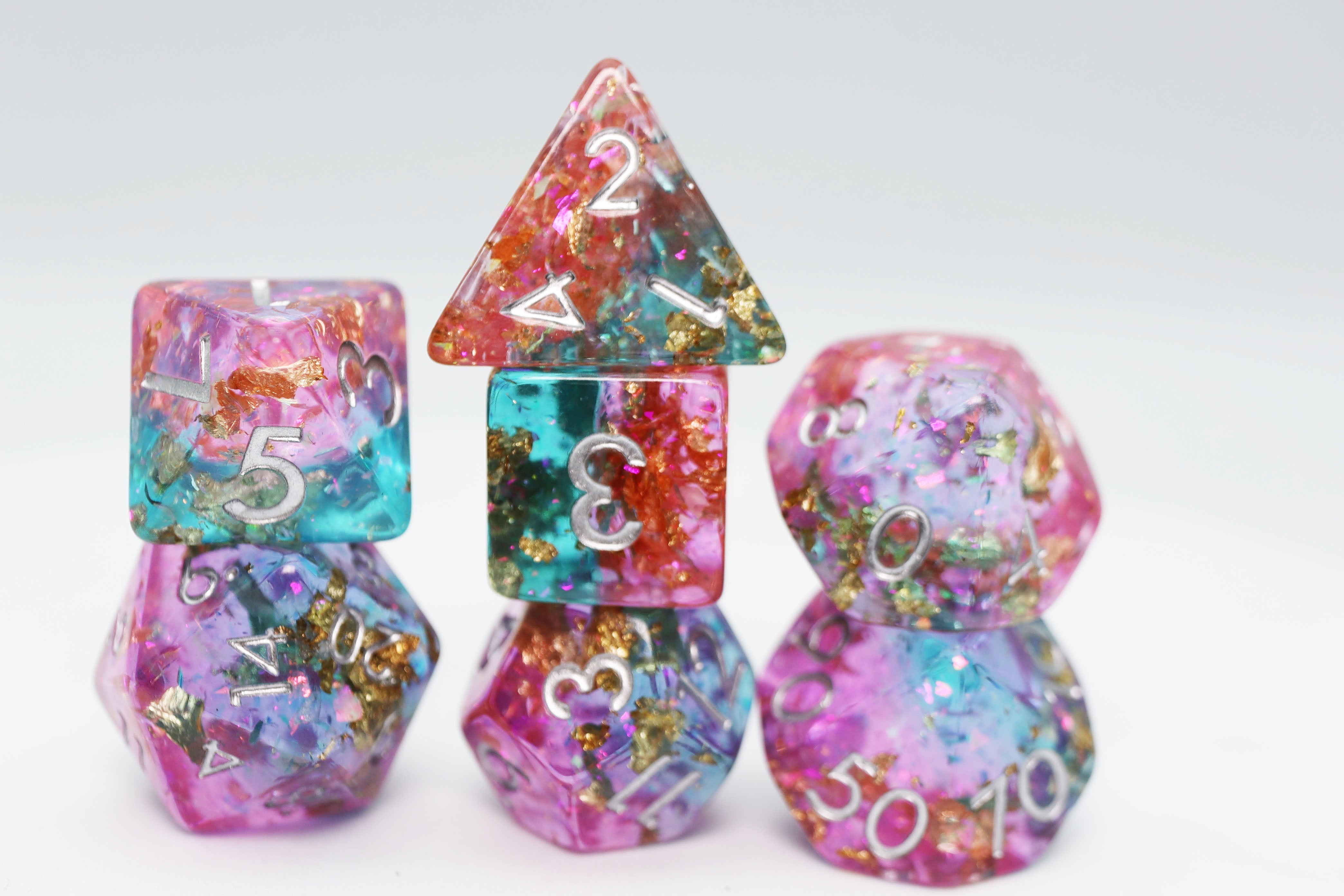 Scry Pool RPG Dice Set - Bards & Cards