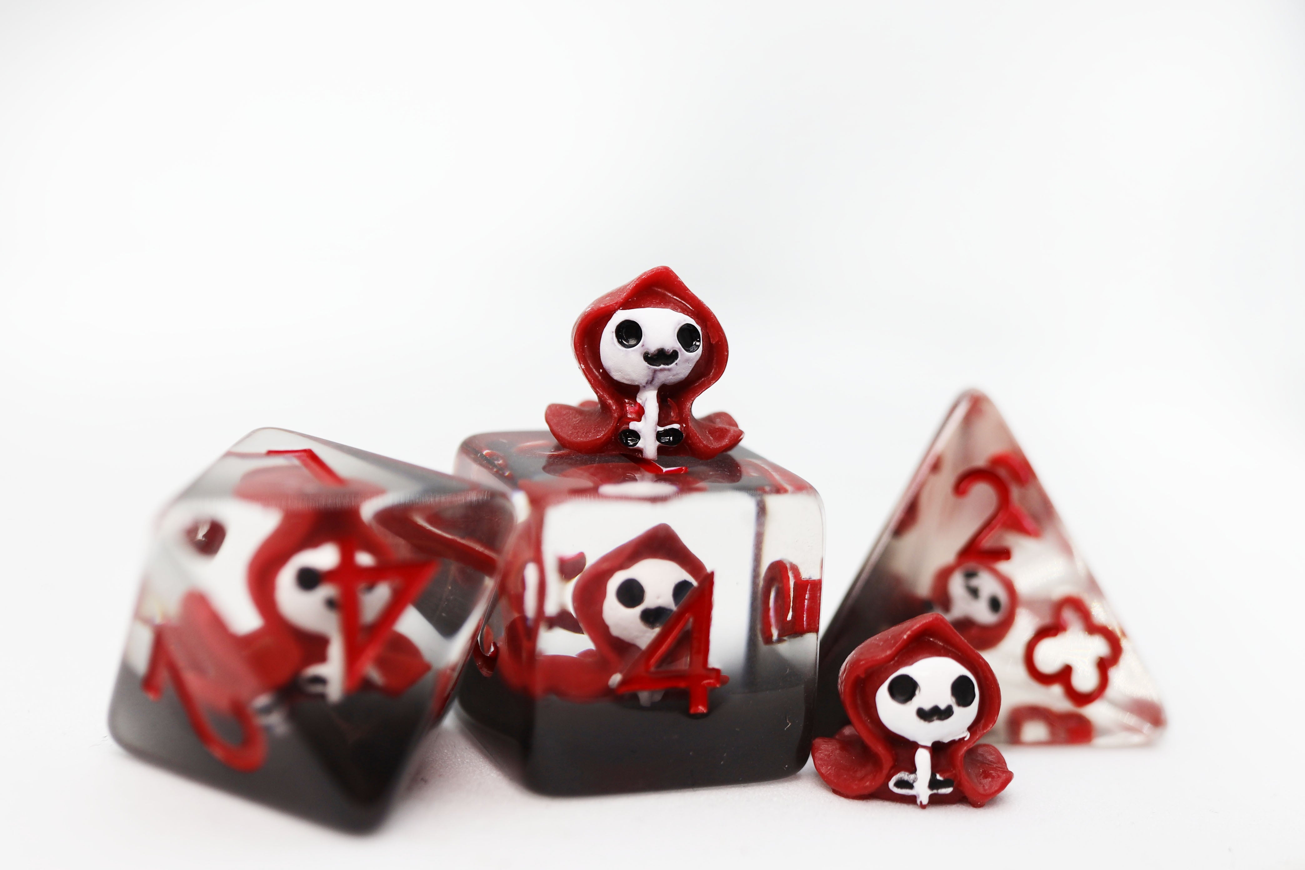 Red Reaper RPG Dice Set - Bards & Cards