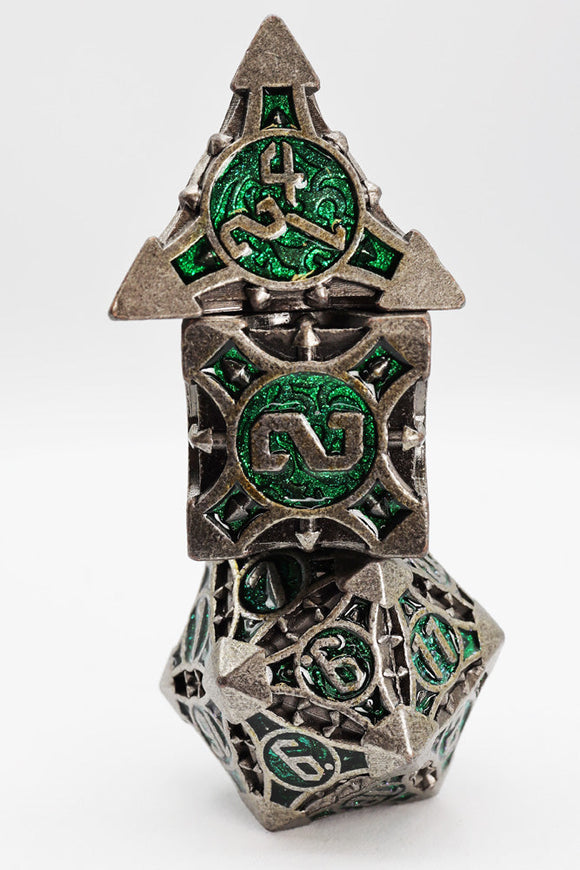 Quiver of Arrows: Enchanted Forest Arrow - Metal RPG Dice Set - Bards & Cards