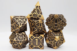 Quiver of Arrows: Golden Arrow - Metal RPG Dice Set - Bards & Cards