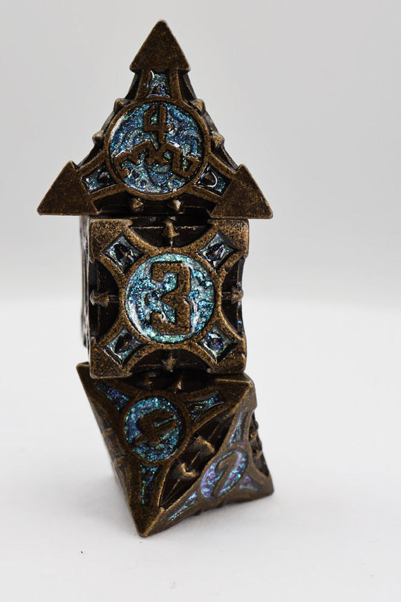 Quiver of Arrows: Night Sky Arrow - Metal RPG Dice Set - Bards & Cards