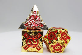 Quiver of Arrows: Royal Ruby Arrow - Metal RPG Dice Set - Bards & Cards