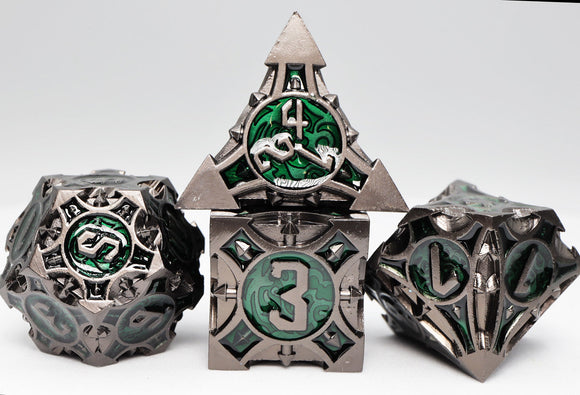 Quiver of Arrows: Swamp Arrow - Metal RPG Dice Set - Bards & Cards