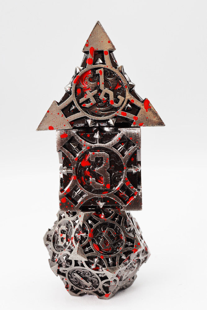 Quiver of Arrows: Vampiric Arrow - Metal RPG Dice Set - Bards & Cards