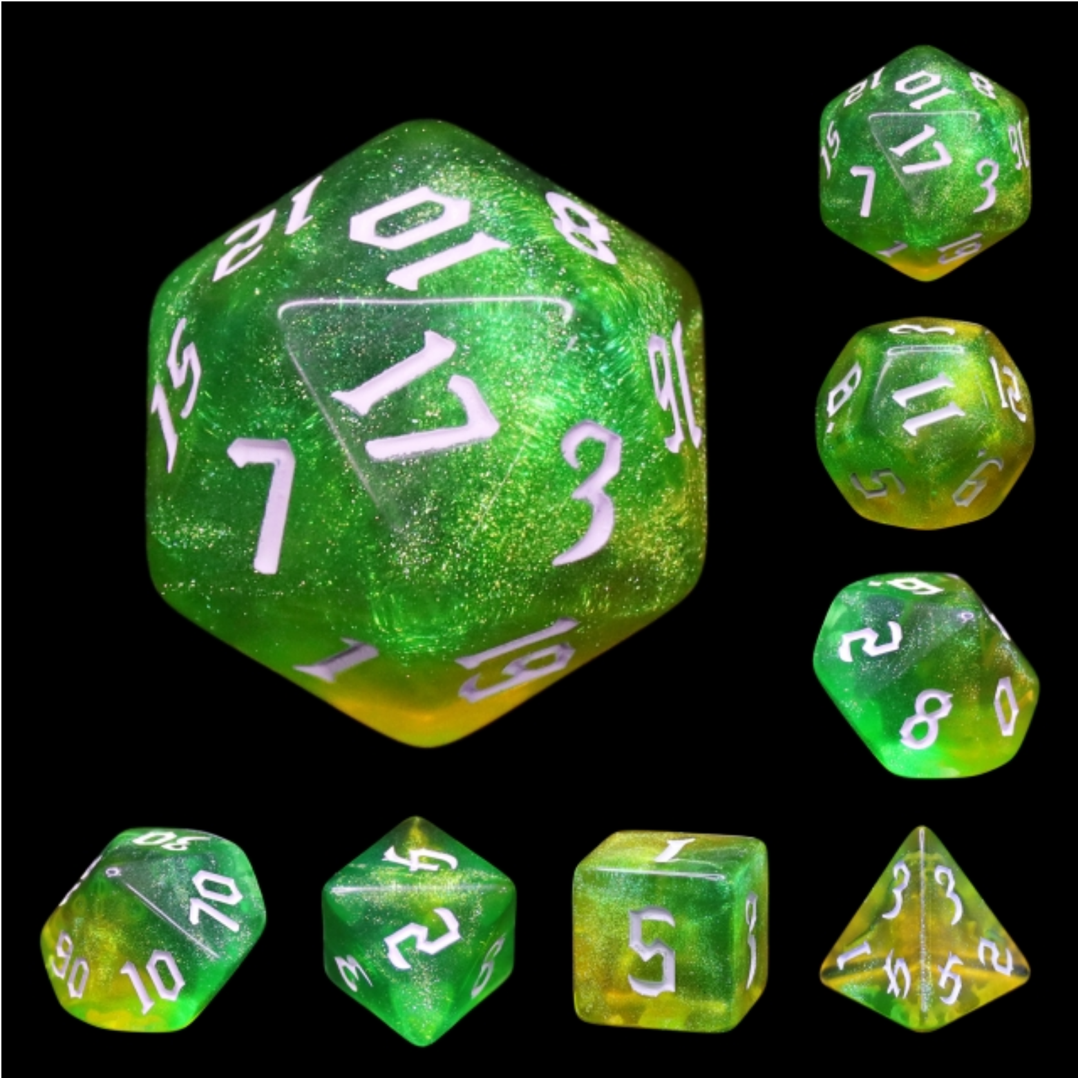 Fairy Tinker RPG Dice Set - Bards & Cards