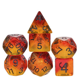 Fiery Sweets RPG Dice Set - Bards & Cards