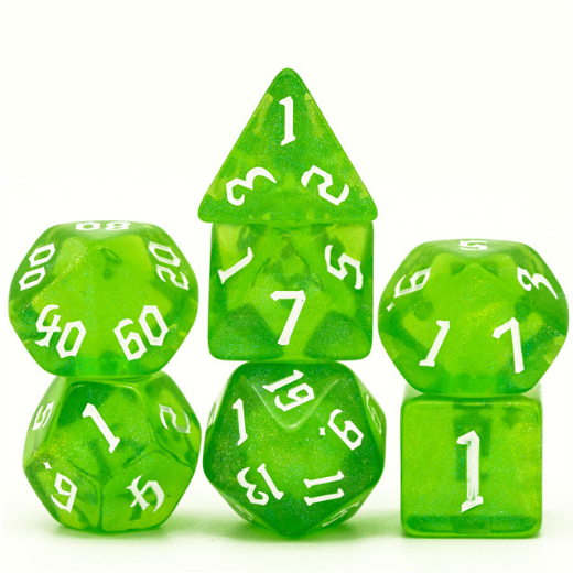 Forest Elemental RPG Dice Set - Bards & Cards