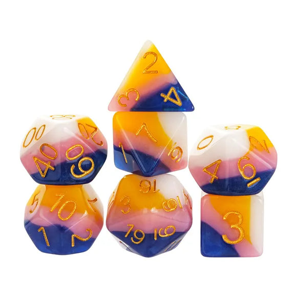 Fruit Taffy RPG Dice Set - Bards & Cards