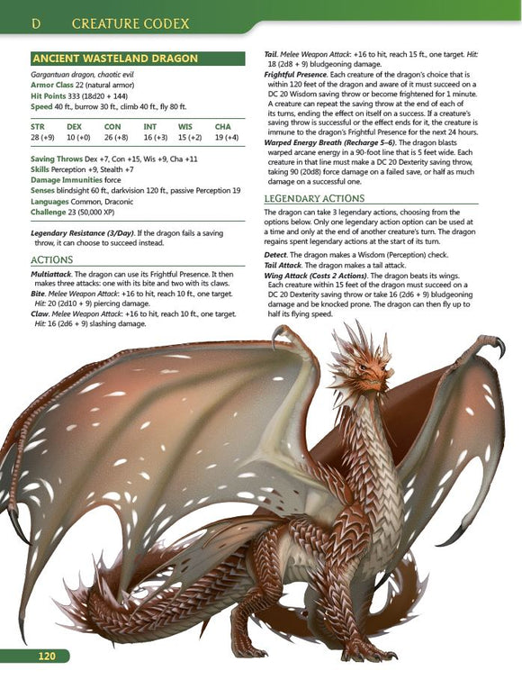 Creature Codex (Hardcover) (5E) - Bards & Cards