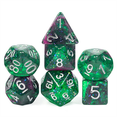 Glow Stick RPG Dice Set - Bards & Cards