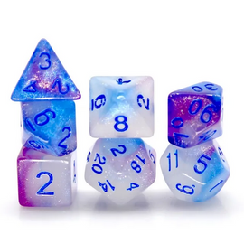 Glow in the Dark - Glowing Memory RPG Dice Set - Bards & Cards