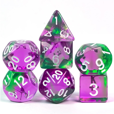 Grapes on the Vine RPG Dice Set - Bards & Cards