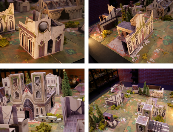 Titans Terrain - Overgrown Capitol Set - Bards & Cards