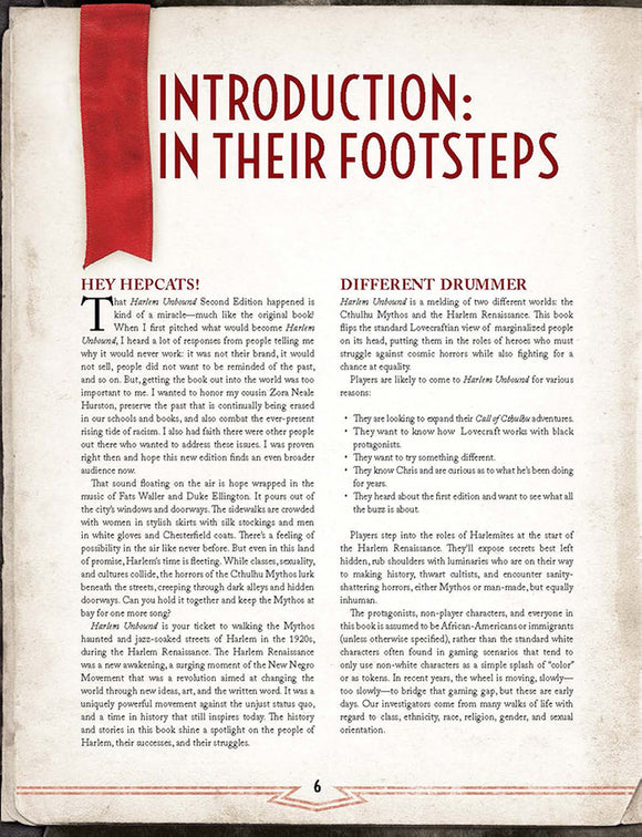 Call of Cthulhu: Harlem Unbound 2nd Edition - Bards & Cards