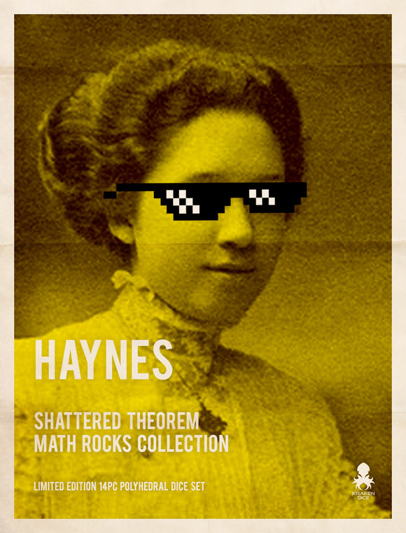 Kraken Dice -Shattered Theorem 14 pc Limited Edition Polyhedral Dice Set - Bards & Cards