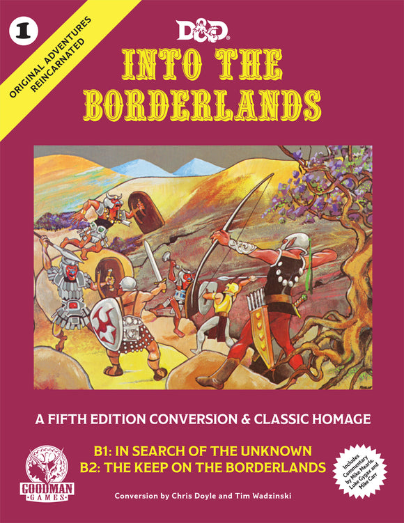 GMG Original Adventures Reincarnated #1: Into the Borderlands (5E Adventure, Hardback) - Bards & Cards