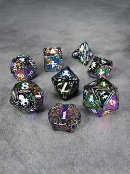 Kraken's Reach 8 pc TTRPG Dice Set - Bards & Cards