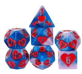 Love is in the Air RPG Dice Set - Bards & Cards