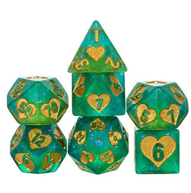 Lovely Stash RPG Dice Set - Bards & Cards