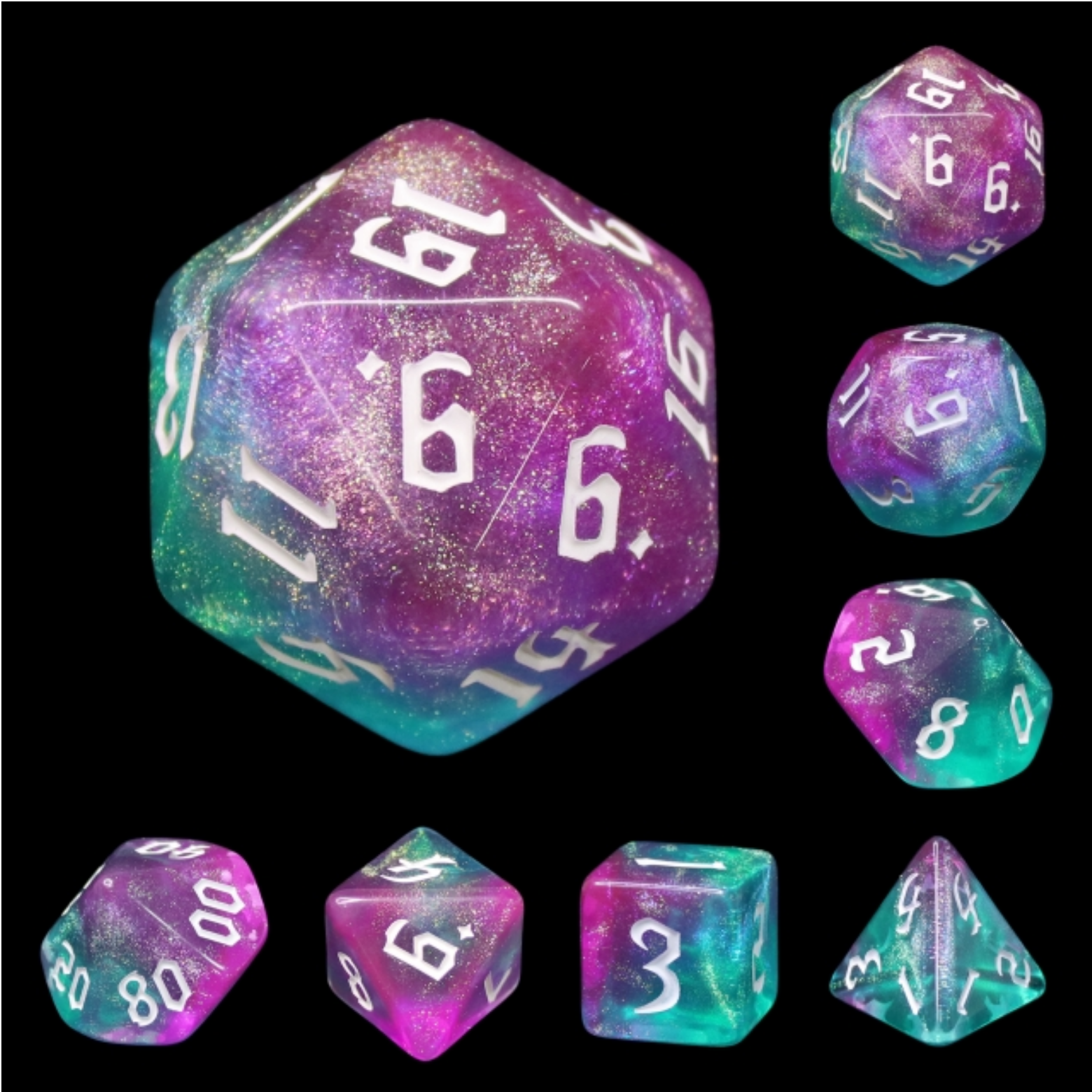 Magic Wand RPG Dice Set - Bards & Cards