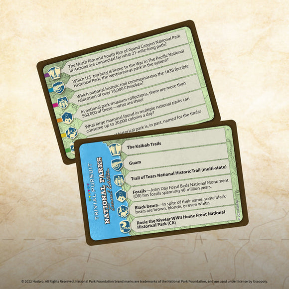 TRIVIAL PURSUIT®: National Parks Travel Edition - Bards & Cards