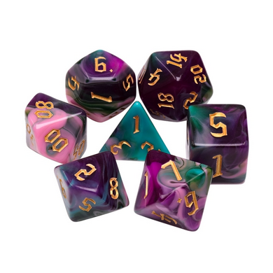 Night Elves RPG Dice Set - Bards & Cards