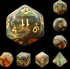 Nightingale RPG Dice Set - Bards & Cards