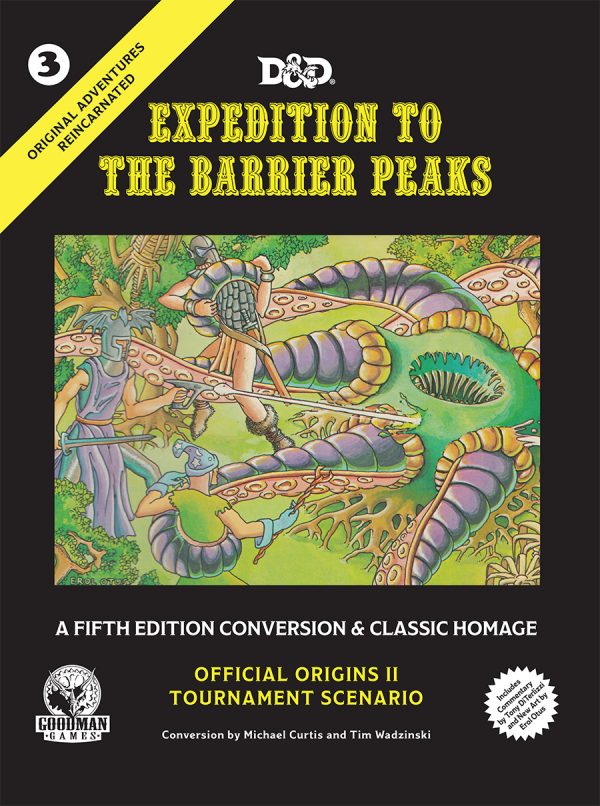 GMG Original Adventures Reincarnated #3: Expedition to the Barrier Peaks (5E Adventure, Hardback) - Bards & Cards