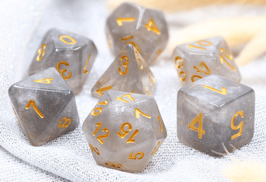 Onyxstone RPG Dice Set - Bards & Cards