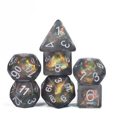 Orichalcum Ore RPG Dice Set - Bards & Cards