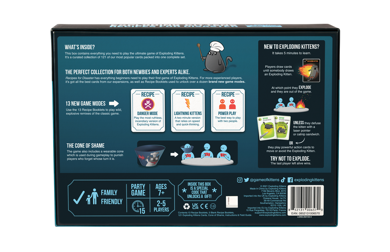 Exploding Kittens: Recipes for Disaster - Bards & Cards