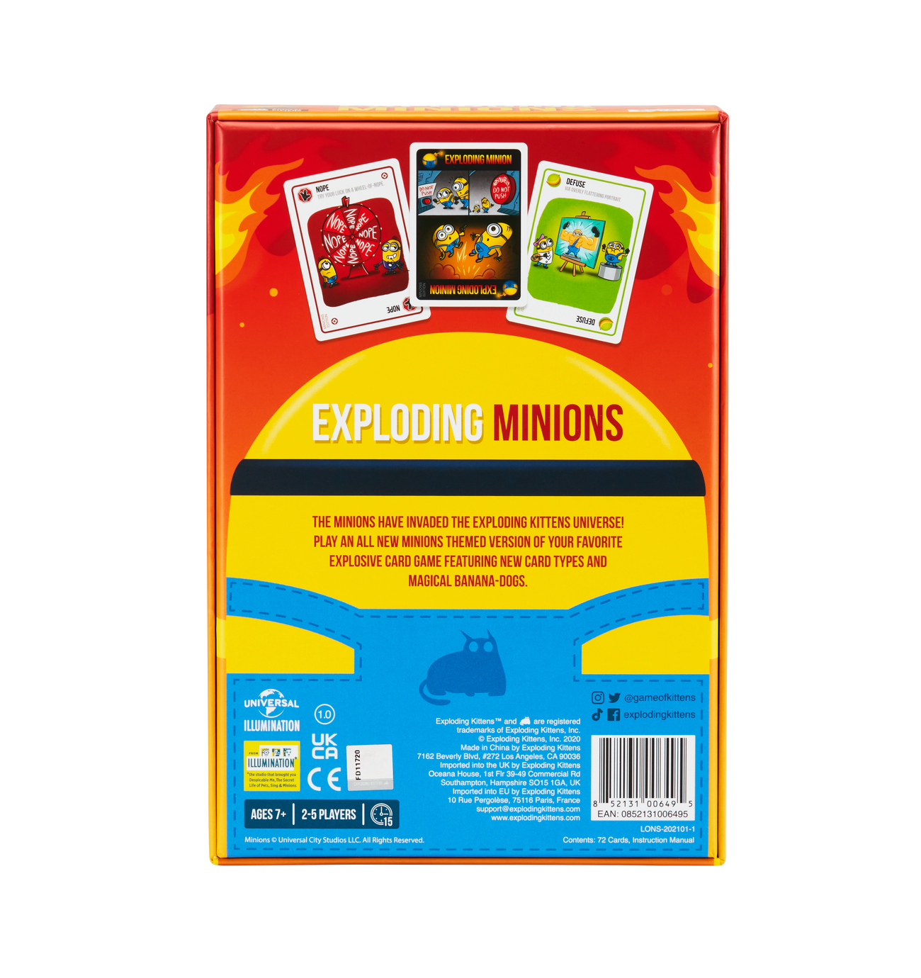 Exploding Minions - A card game for people who are into bananas, flaming unicorns, and sometimes fire hydrants. - Bards & Cards