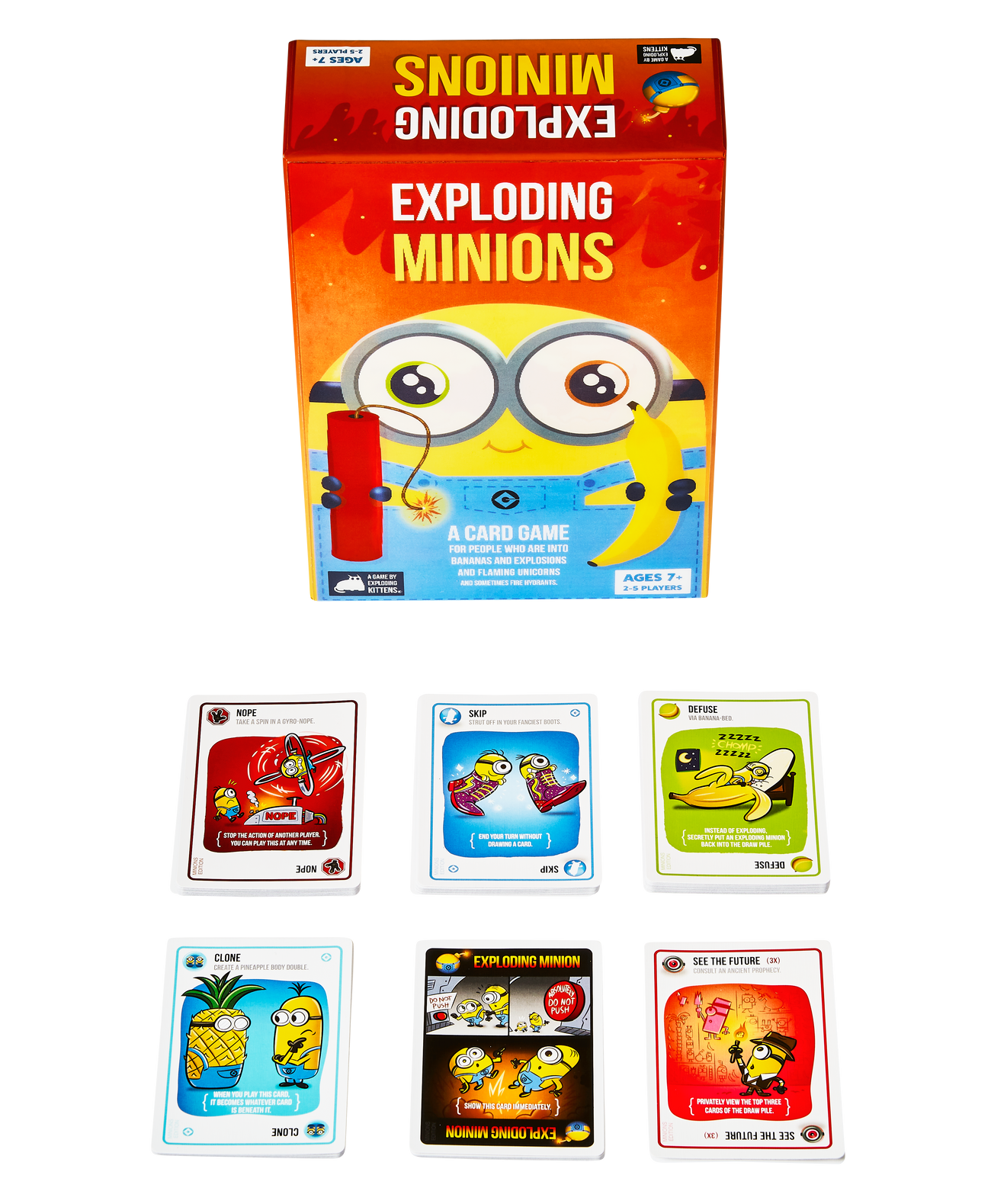 Exploding Minions - A card game for people who are into bananas, flaming unicorns, and sometimes fire hydrants. - Bards & Cards