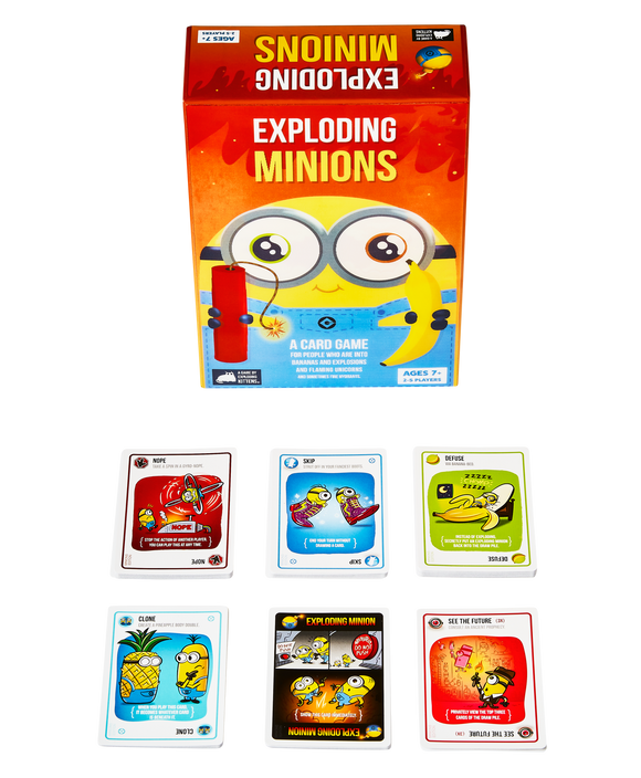 Exploding Minions - A card game for people who are into bananas, flaming unicorns, and sometimes fire hydrants. - Bards & Cards