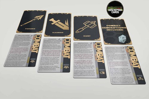 Conflict Games Monster Description Cards - Bards & Cards