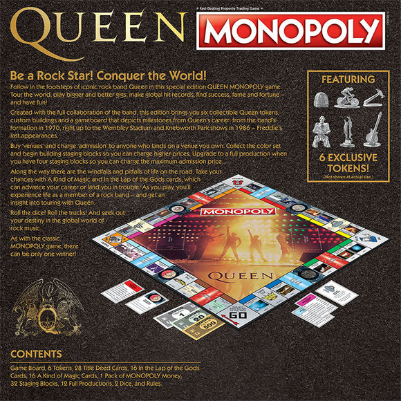 MONOPOLY®: Queen (Square Box) - Bards & Cards