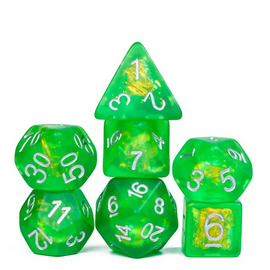 Radioactive Ore RPG Dice Set - Bards & Cards