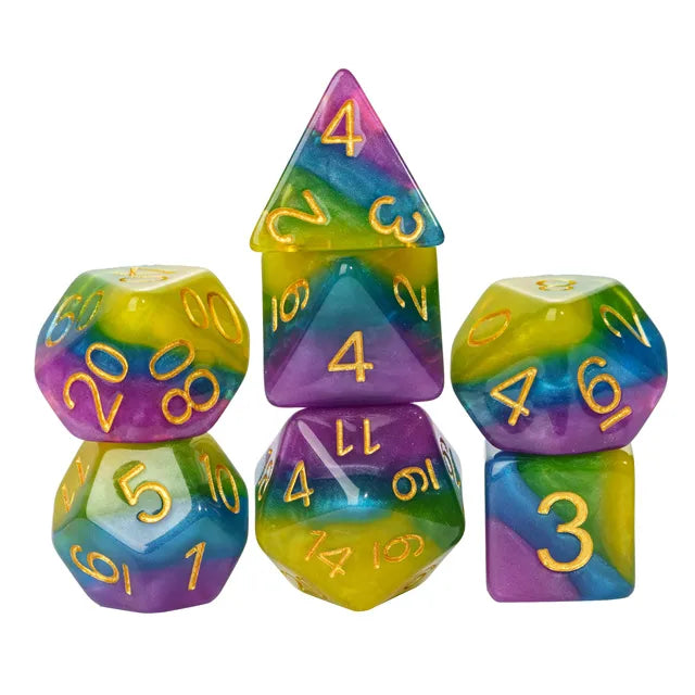 Rock Candy RPG Dice Set - Bards & Cards