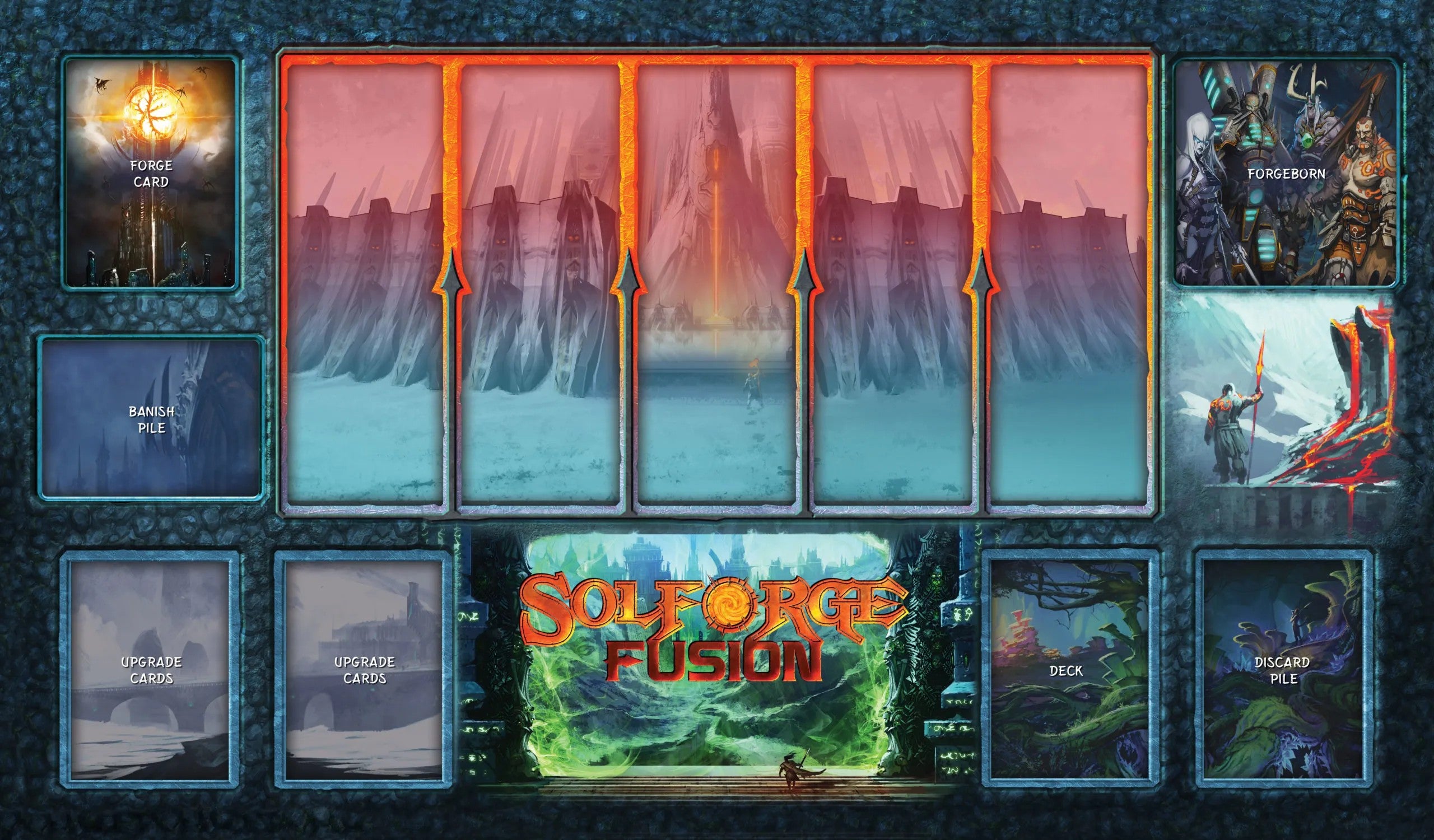 SolForge Fusion Premium Playmat - Bards & Cards