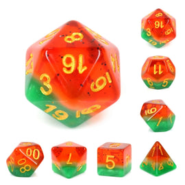 Watermelon RPG Dice Set - Bards & Cards