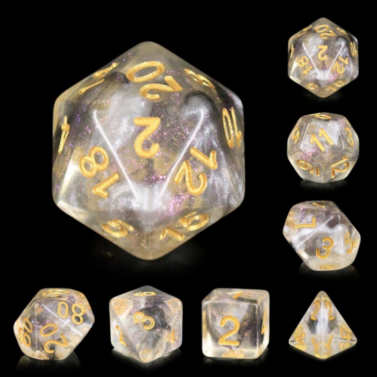 Sky Haze RPG Dice Set - Bards & Cards