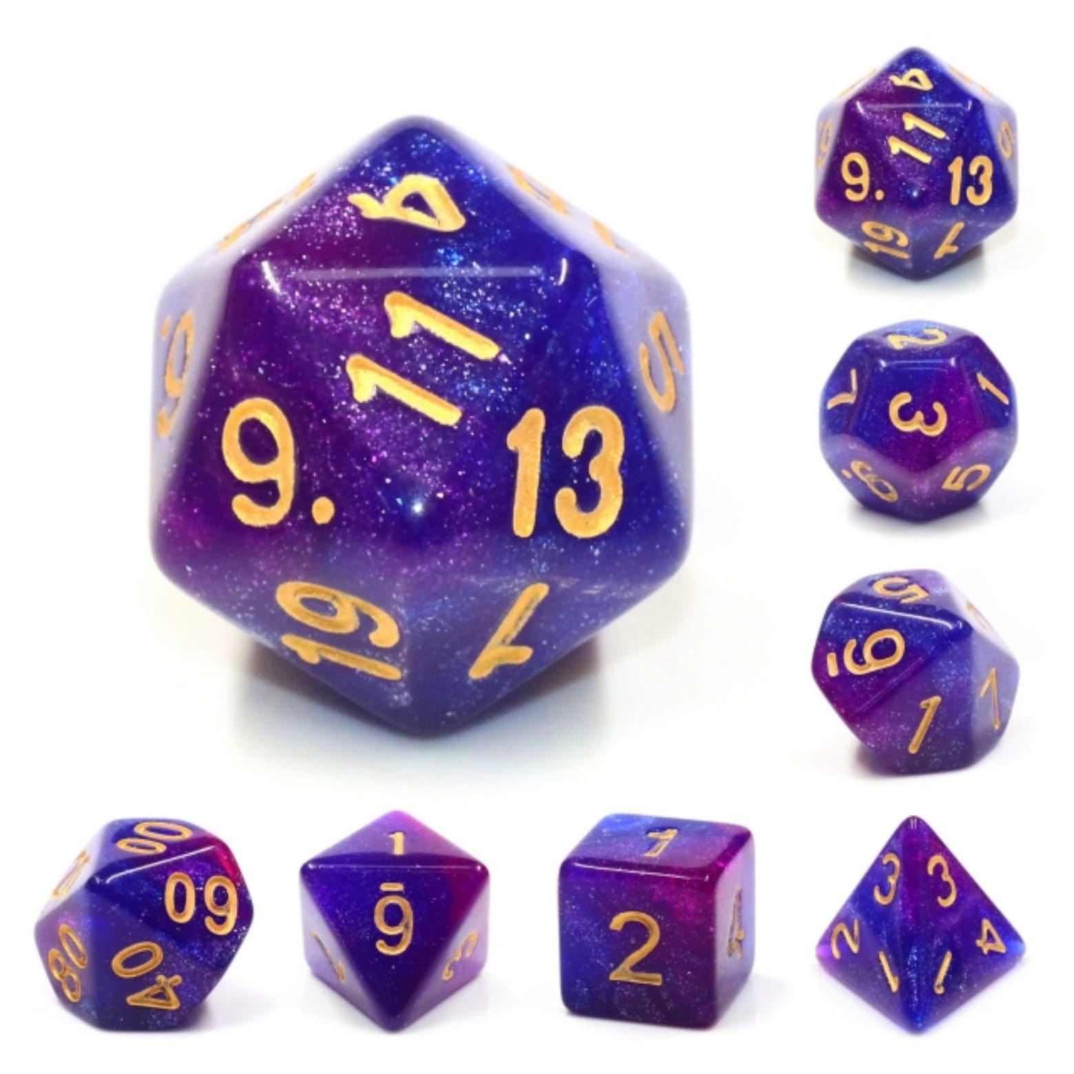 Thousand Stars RPG Dice Set - Bards & Cards