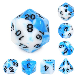 Cumulus Cloud RPG Dice Set - Bards & Cards