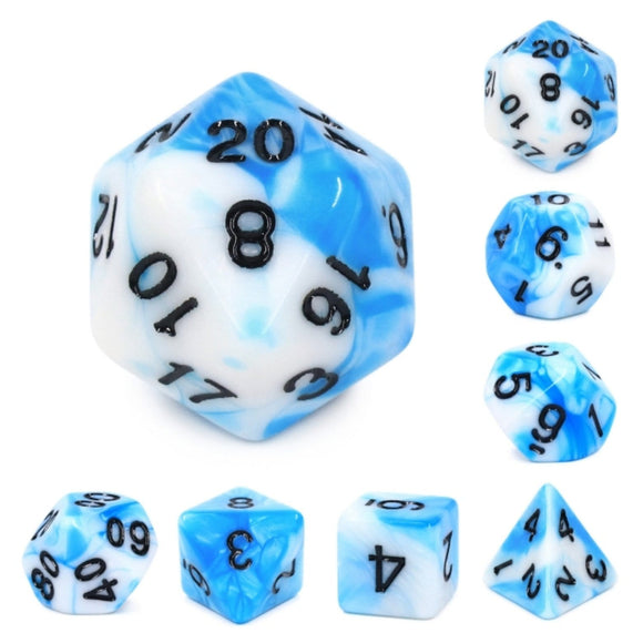 Cumulus Cloud RPG Dice Set - Bards & Cards