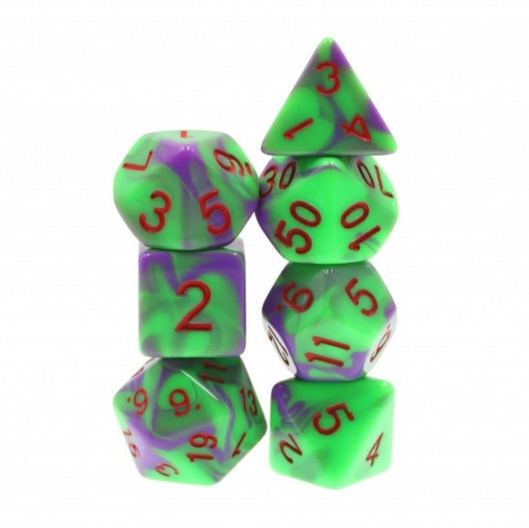 Goblin Goo RPG Dice Set - Bards & Cards