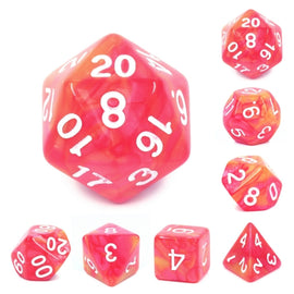 Grapefruit RPG Dice Set - Bards & Cards