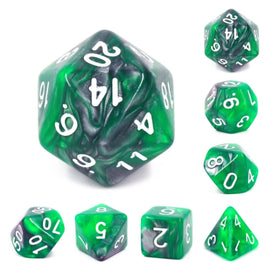 Emerald Ore RPG Dice Set - Bards & Cards