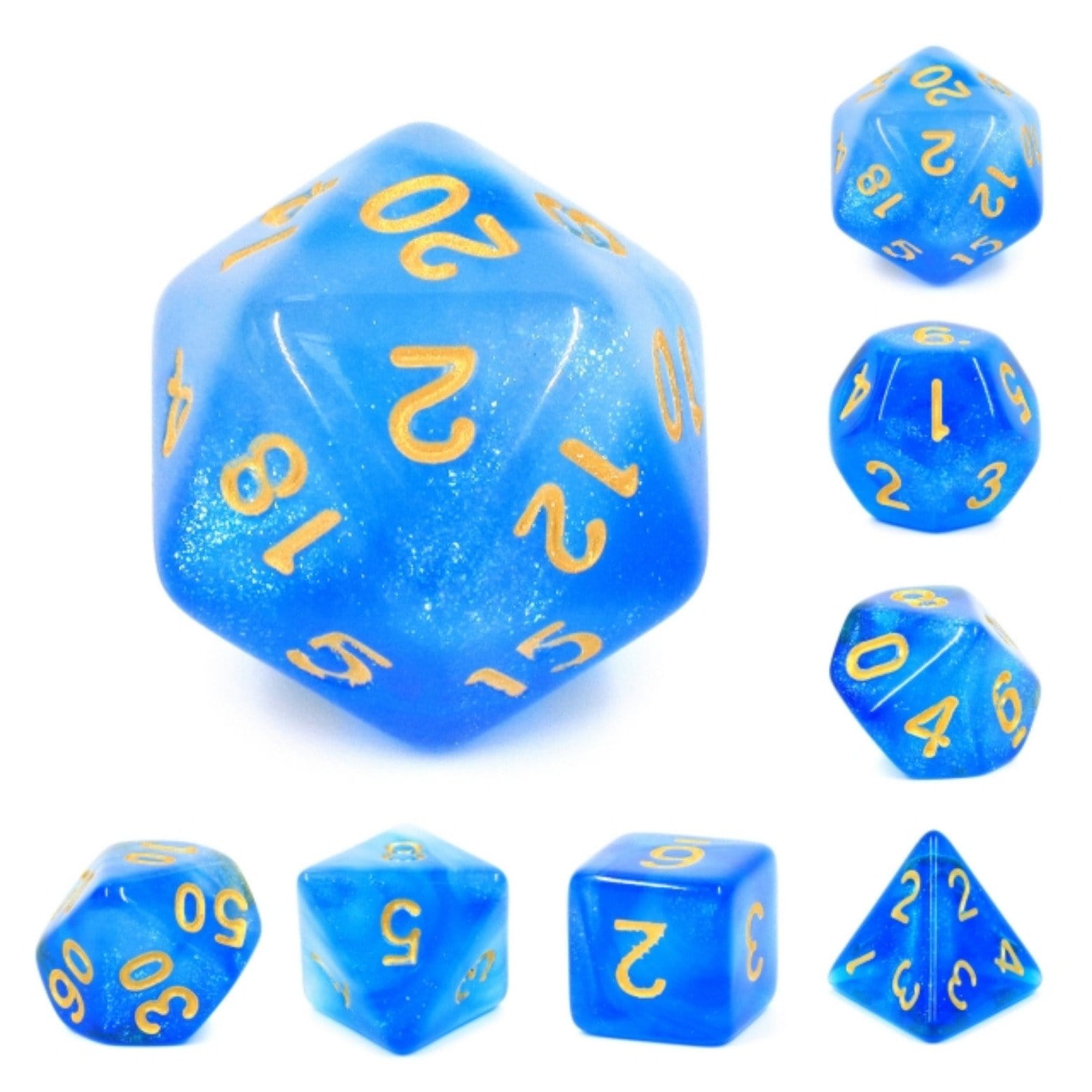 Mermaid's Crown RPG Dice Set - Bards & Cards