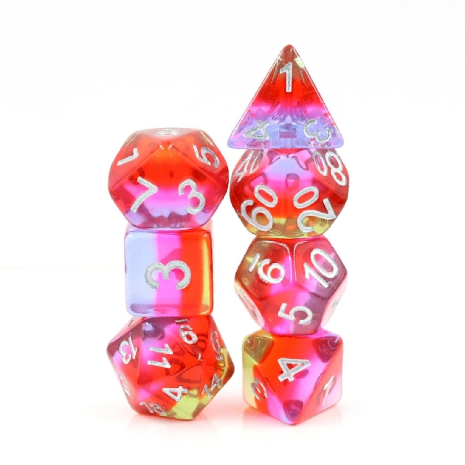 Pomegranate Blossom RPG Dice Set - Bards & Cards