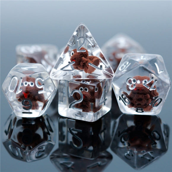 Fluffy Puppy RPG Dice Set - Bards & Cards